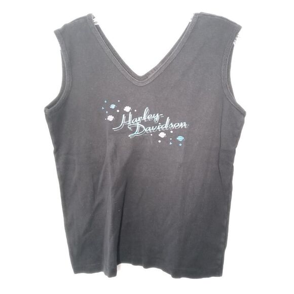 Harley-davidson black tank top size XL - Picture 1 of 4